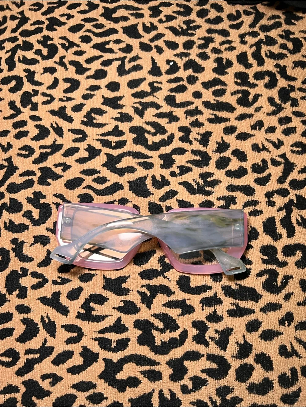 Pink Oversized Square Sunglasses - Brand Unspecified